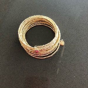Stella and Dot gold stacked bracelet